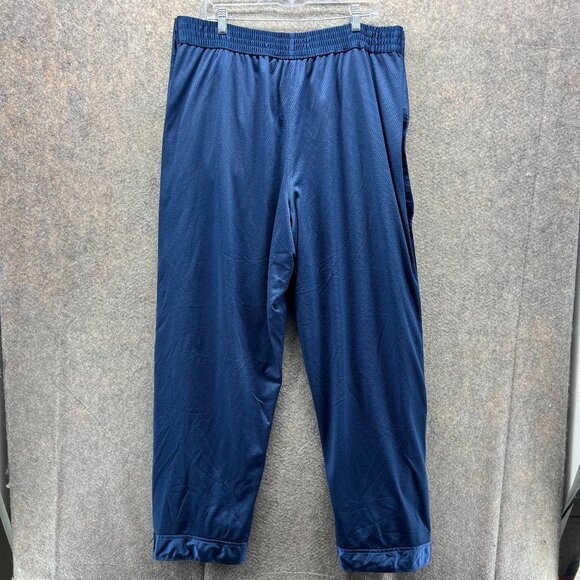 Vintage Nike Pants Mens XL Blue Tearaway Snap Basketball Reversible Track Y2K